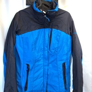 Columbia Performance Jacket Blue and Black Weatherproof Insulated